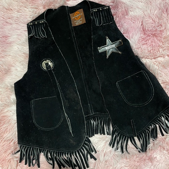 John R.Craighead Co, Inc. child’s western leather vest - Picture 3 of 8
